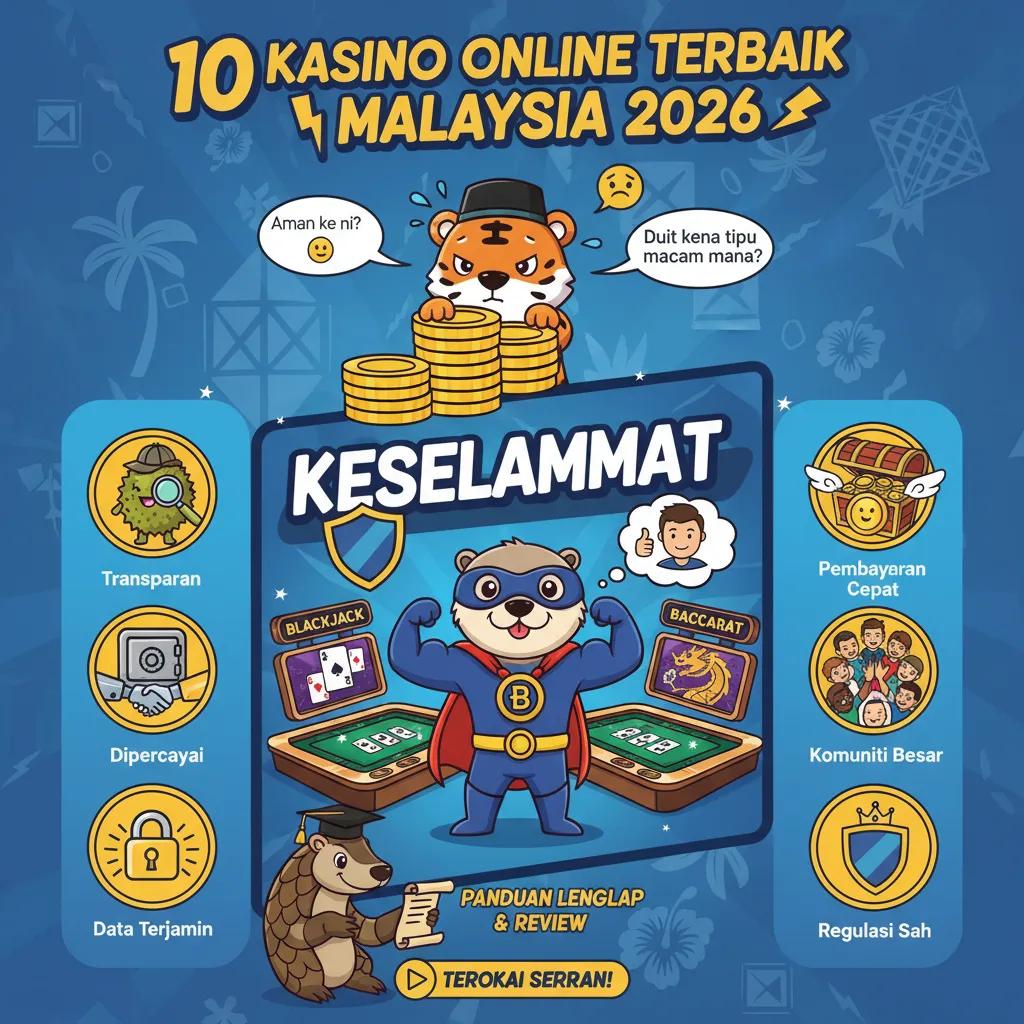 Keselamatan dan Lesen 10 Kasino Dalam Talian Terbaik Malaysia untuk Pemain