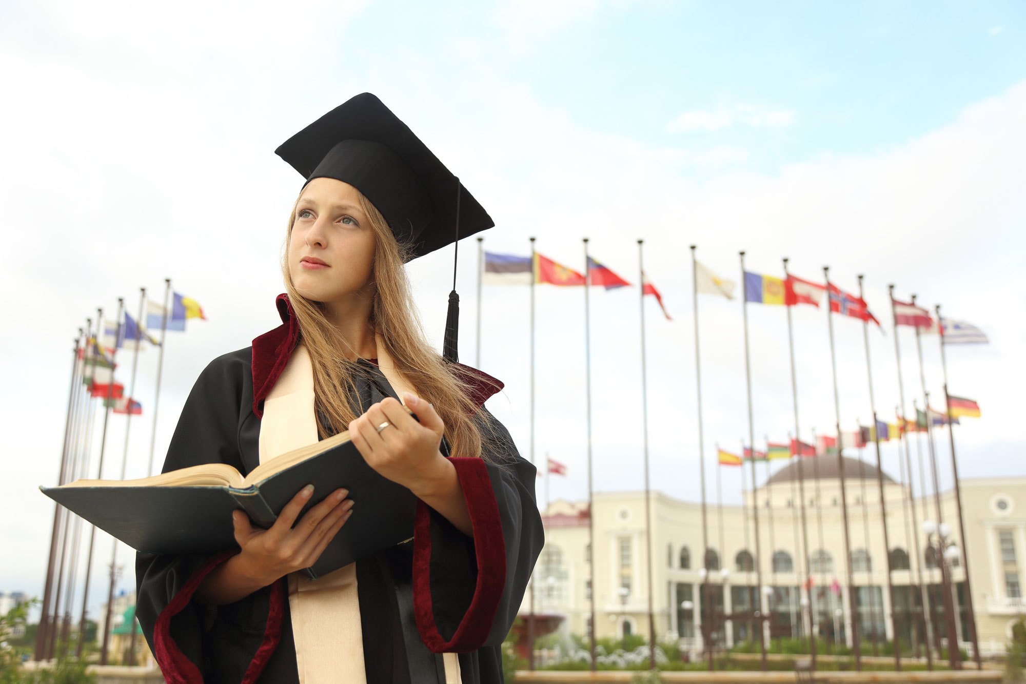 Student graduate from an international university